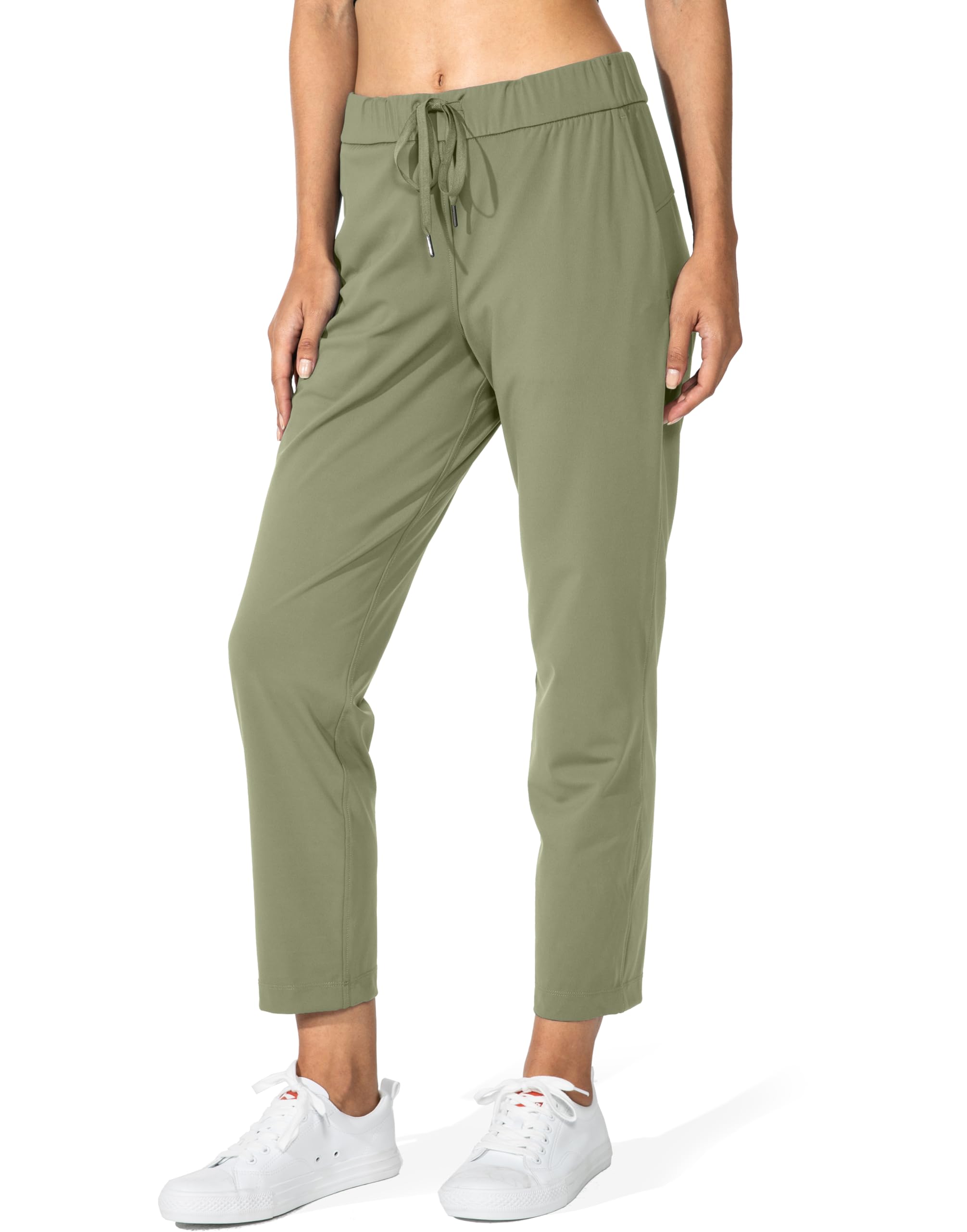 7/8 Stretch Ankle Pants with Pockets