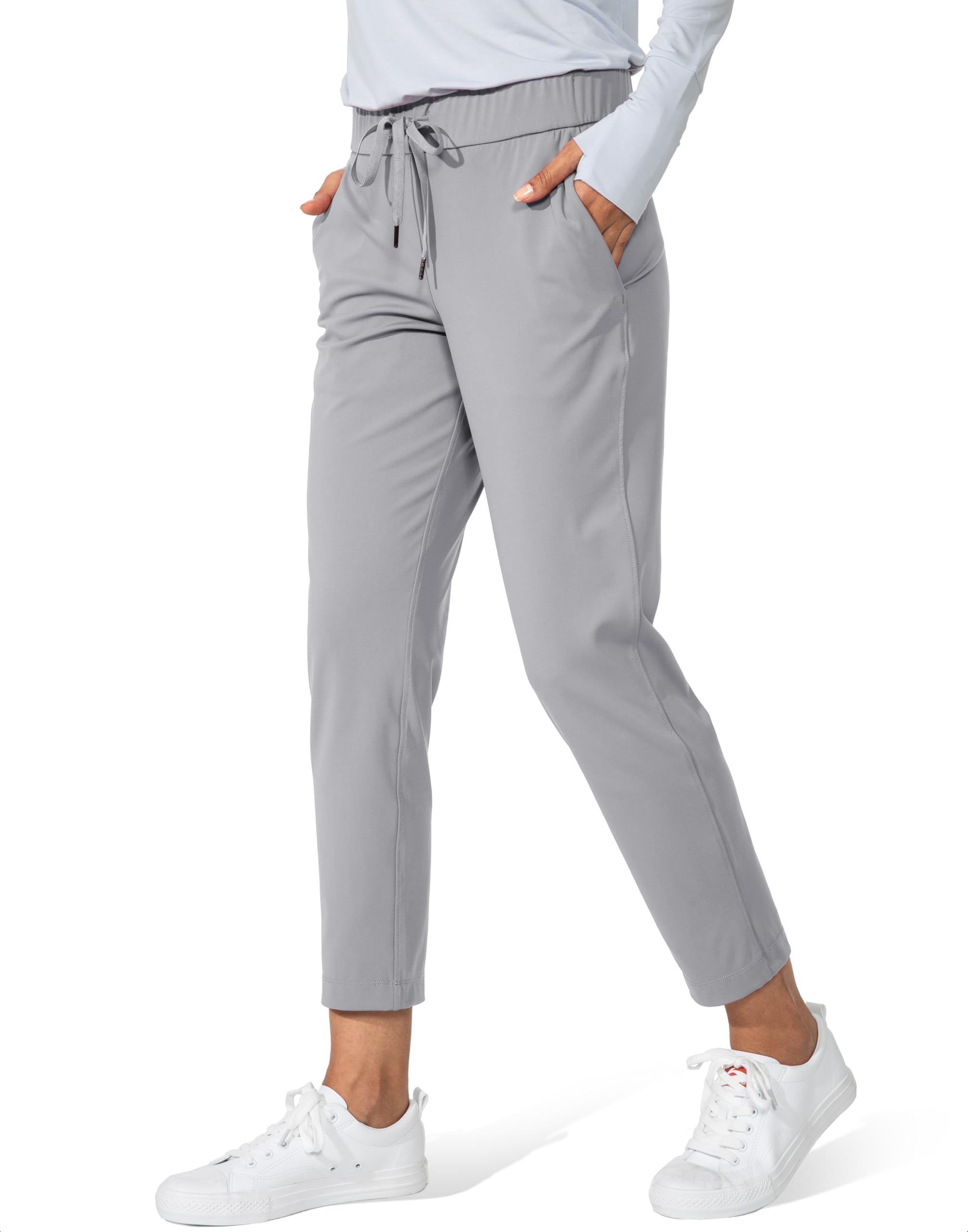 7/8 Stretch Ankle Pants with Pockets