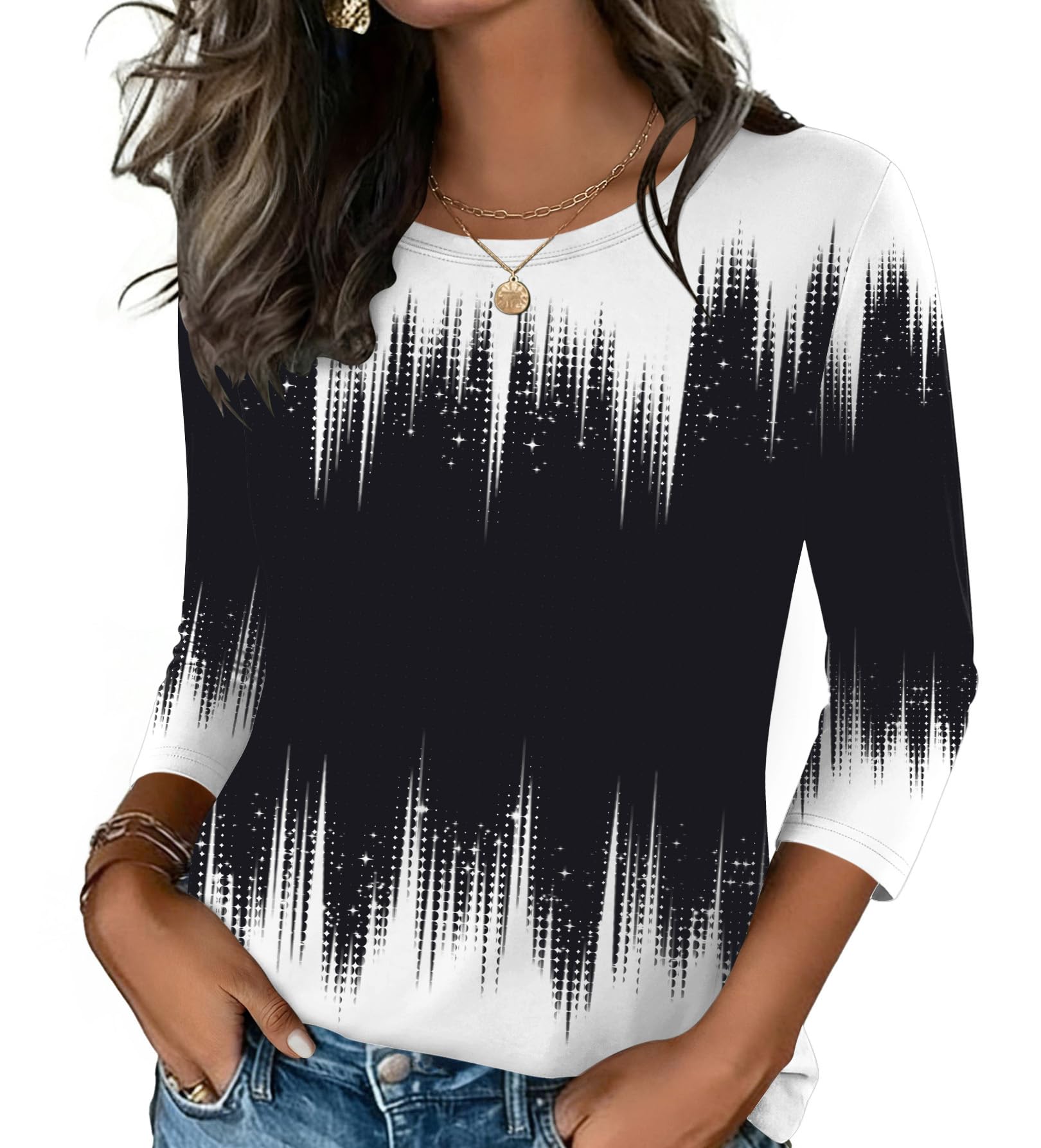 3/4 Sleeve Tunic Tee