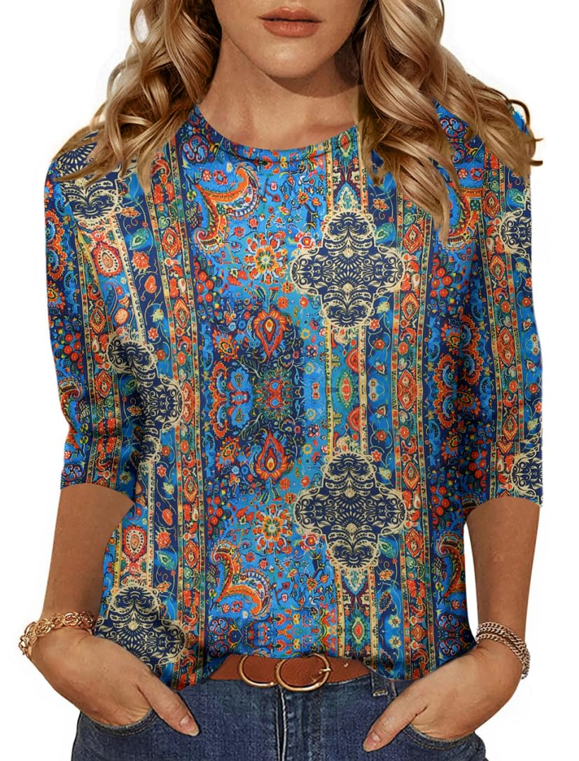 3/4 Sleeve Tunic Tee
