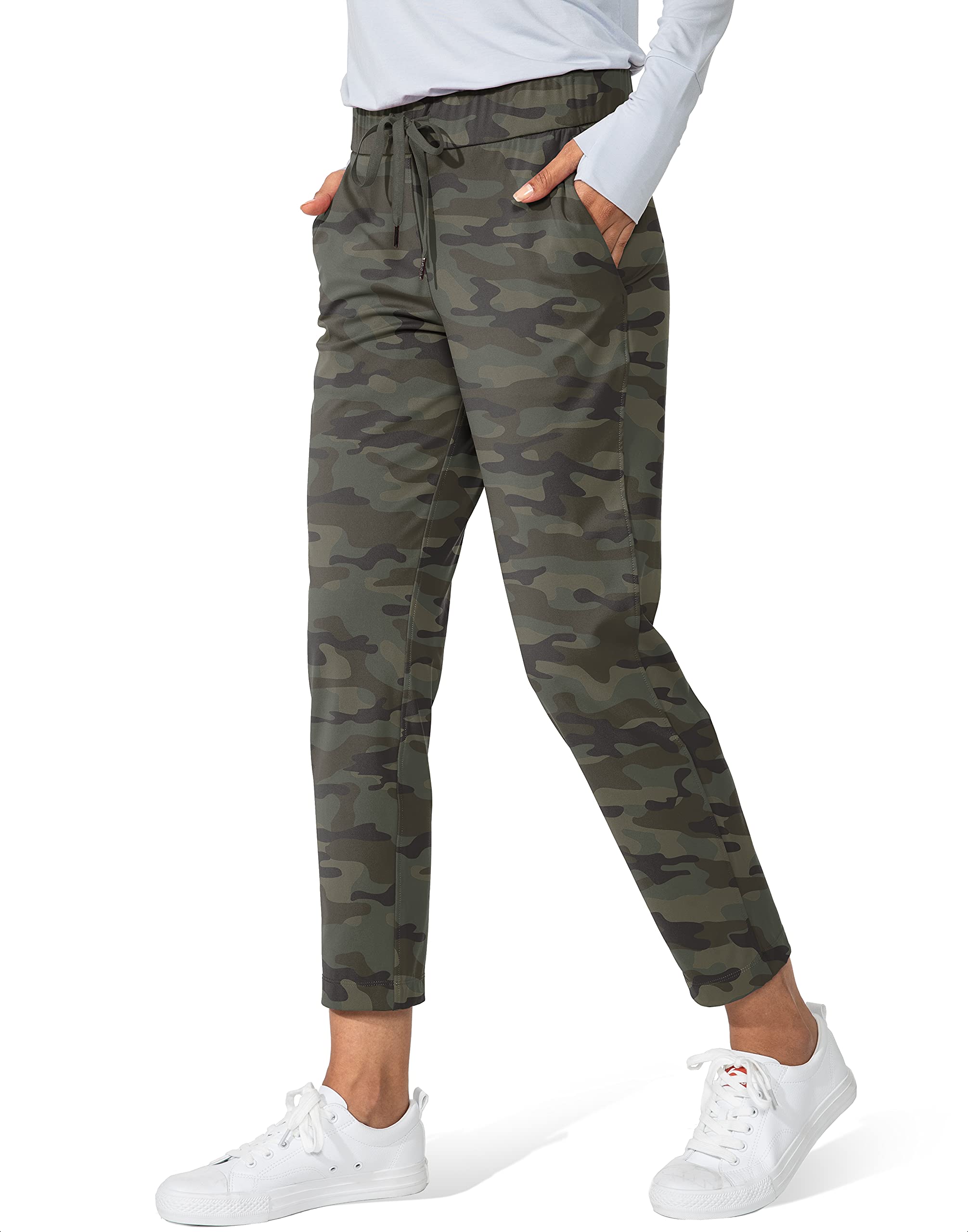 7/8 Stretch Ankle Pants with Pockets