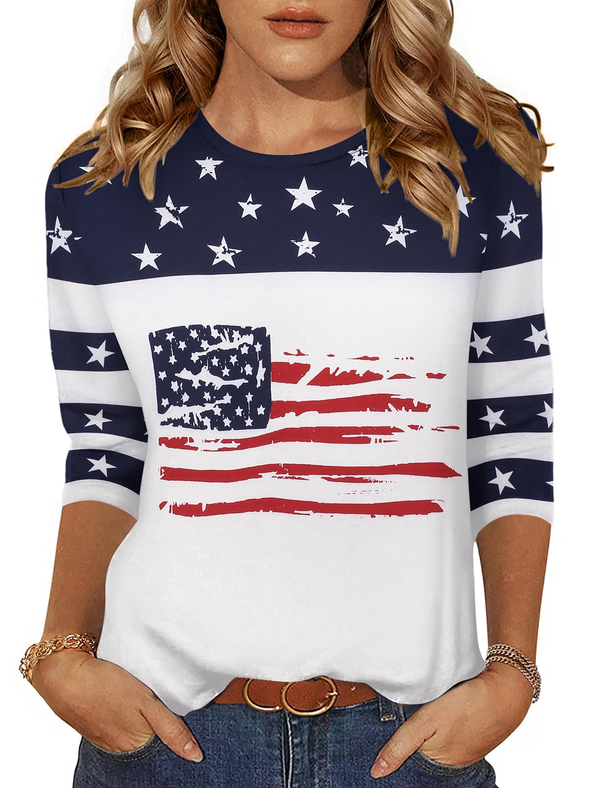 3/4 Sleeve Tunic Tee
