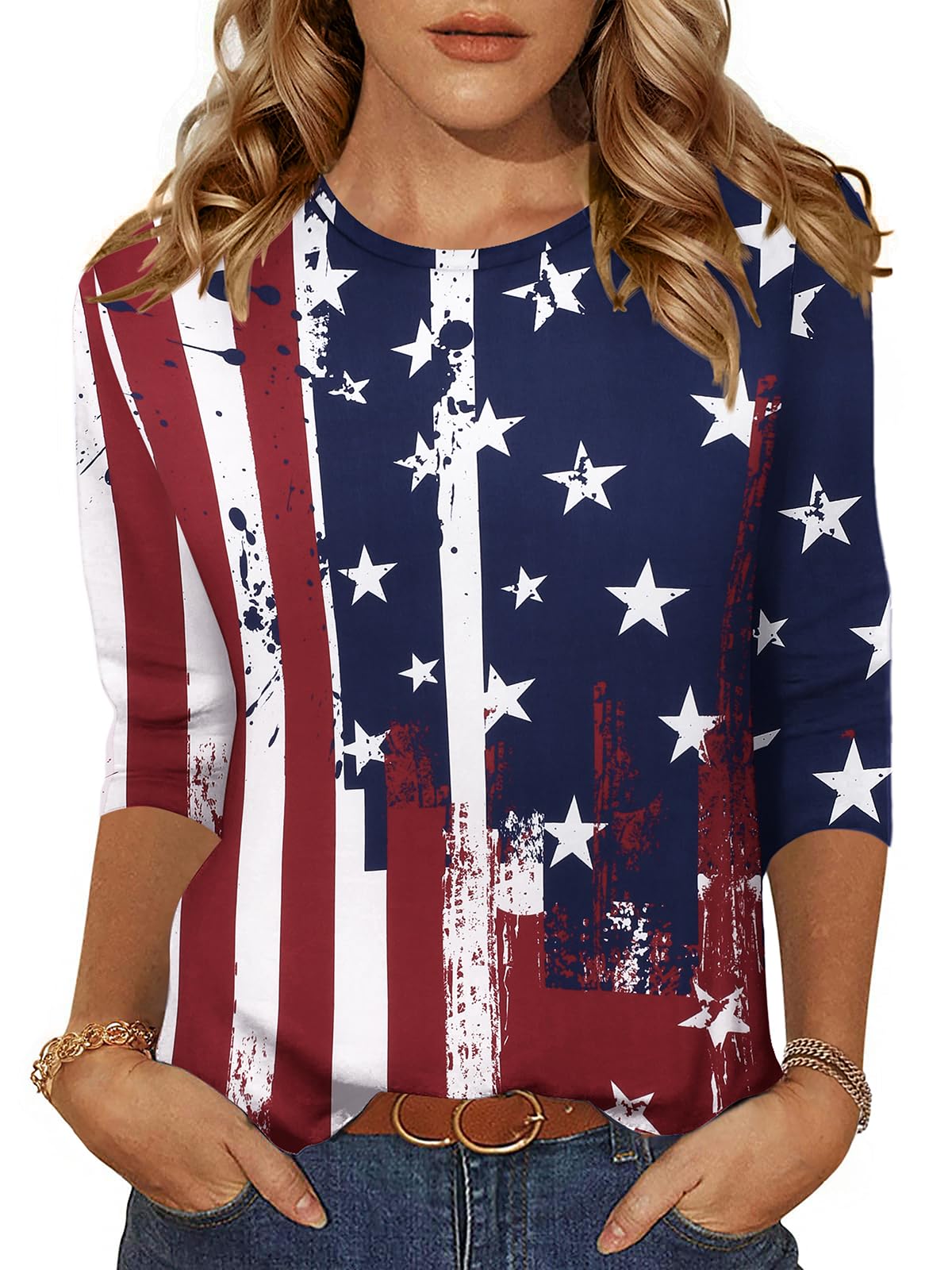3/4 Sleeve Tunic Tee
