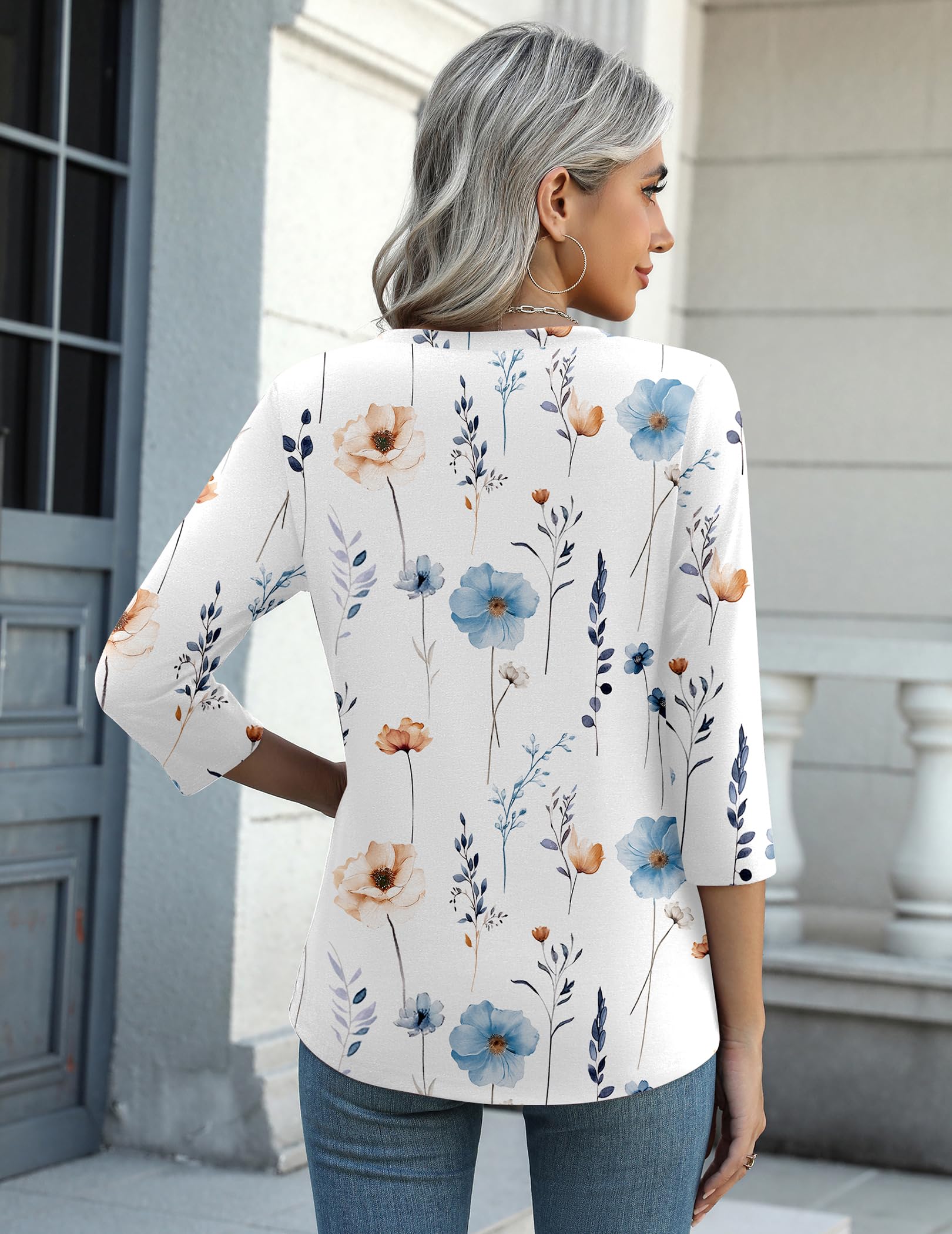 3/4 Sleeve Tunic Tee