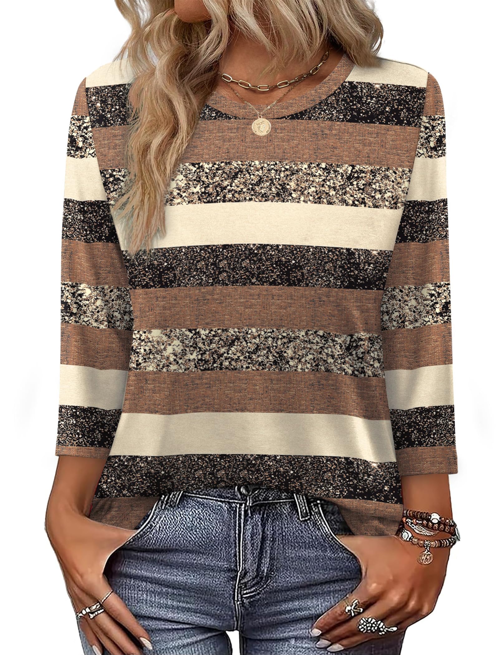 3/4 Sleeve Loose Fit Blouse