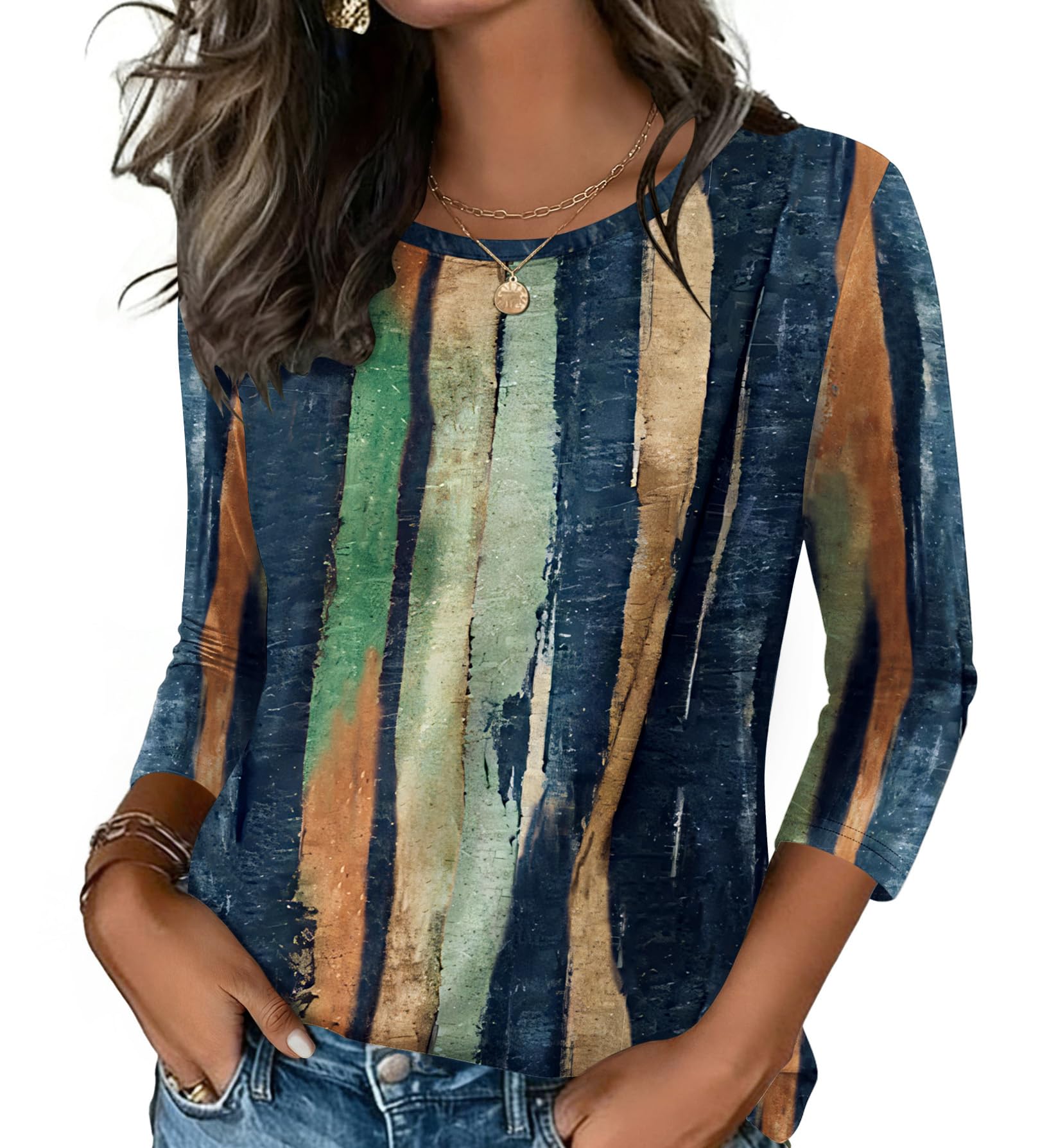 3/4 Sleeve Tunic Tee